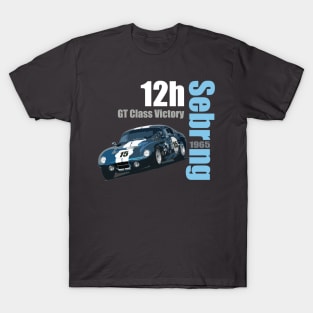 Retro Race Cobra 12 Hours of Sebring 1965 T-Shirt Design T-Shirt